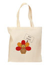 Eat Sushi Thanksgiving Turkey Grocery Tote Bag-Grocery Tote-TooLoud-Natural-Medium-Davson Sales