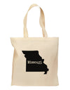 Missouri - United States Shape Grocery Tote Bag-Grocery Tote-TooLoud-Natural-Medium-Davson Sales