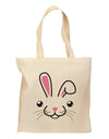 Cute Bunny Face Grocery Tote Bag-Grocery Tote-TooLoud-Natural-Medium-Davson Sales