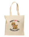 Rescue A Puppy Grocery Tote Bag-Grocery Tote-TooLoud-Natural-Medium-Davson Sales