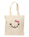 Kyu-T Face - Kattia Cute Girl Cat Grocery Tote Bag-Grocery Tote-TooLoud-Natural-Medium-Davson Sales