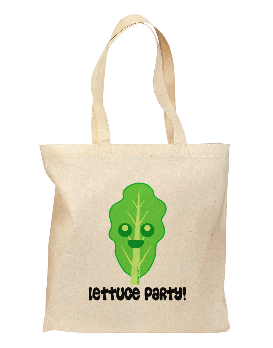 Cute Lettuce - Lettuce Party Grocery Tote Bag by TooLoud-Grocery Tote-TooLoud-Natural-Medium-Davson Sales