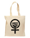 Distressed Feminism Symbol Grocery Tote Bag-Grocery Tote-TooLoud-Natural-Medium-Davson Sales