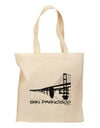 Bay Bridge Cutout Design - San Francisco Grocery Tote Bag by TooLoud-Grocery Tote-TooLoud-Natural-Medium-Davson Sales