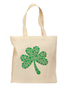 St. Patrick's Day Shamrock Design - Shamrocks Grocery Tote Bag by TooLoud-Grocery Tote-TooLoud-Natural-Medium-Davson Sales