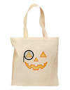 Monocle Jack-o-Lantern Color Grocery Tote Bag-Grocery Tote-TooLoud-Natural-Medium-Davson Sales