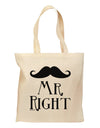 Mr Right Grocery Tote Bag-Grocery Tote-TooLoud-Natural-Medium-Davson Sales