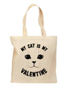 My Cat is my Valentine Grocery Tote Bag by TooLoud-TooLoud-Natural-Davson Sales