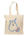 Fanciful Unicorn Grocery Tote Bag-Grocery Tote-TooLoud-Natural-Medium-Davson Sales