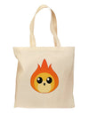 Cute Fireball Design Grocery Tote Bag-Grocery Tote-TooLoud-Natural-Medium-Davson Sales