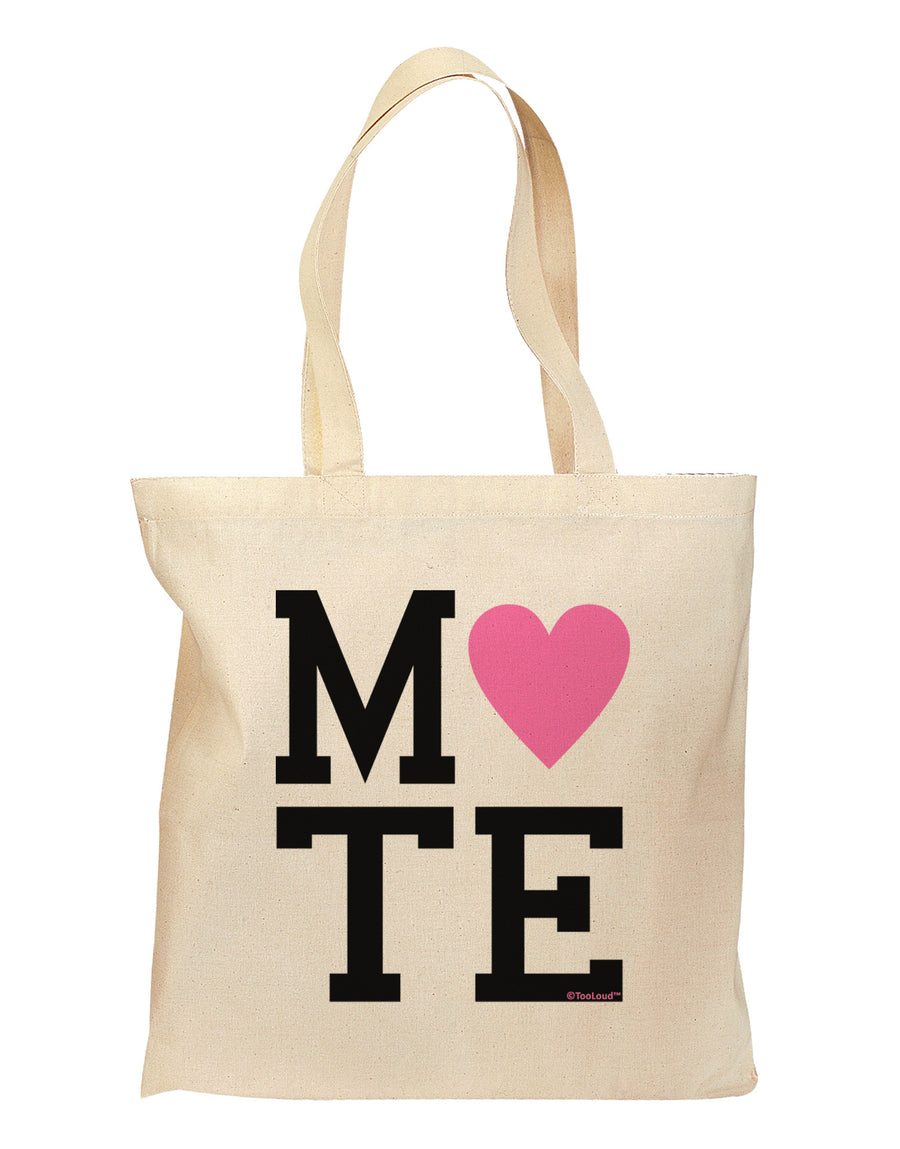 Matching Soulmate Design - Mate - Pink Grocery Tote Bag by TooLoud-Grocery Tote-TooLoud-Natural-Medium-Davson Sales