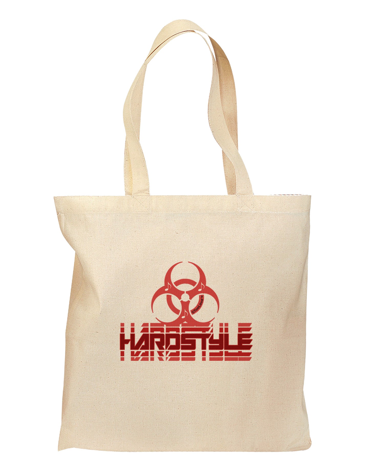 Hardstyle Biohazard Grocery Tote Bag-Grocery Tote-TooLoud-Natural-Medium-Davson Sales