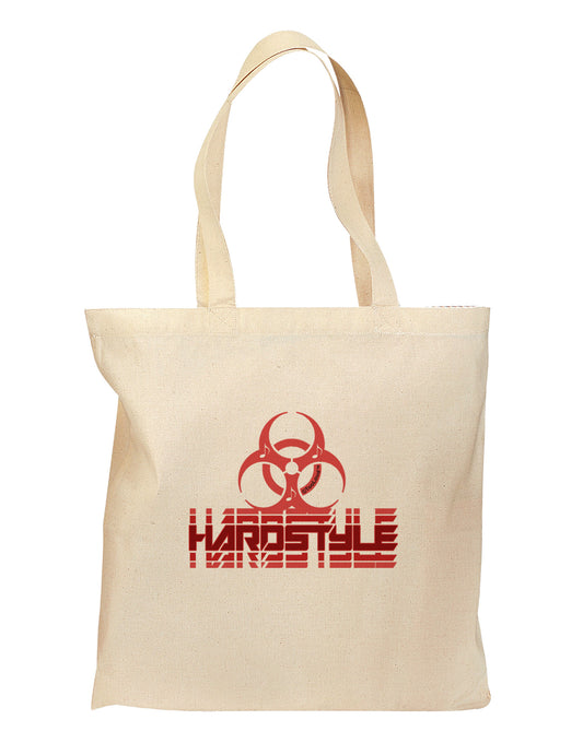 Hardstyle Biohazard Grocery Tote Bag-Grocery Tote-TooLoud-Natural-Medium-Davson Sales