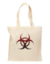 Biohazard Symbol Red Stone - Apocalypse Grocery Tote Bag-Grocery Tote-TooLoud-Natural-Medium-Davson Sales