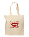 Bite your neck Grocery Tote Bag-Grocery Tote-TooLoud-Natural-Medium-Davson Sales