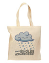 Happy Singles Awareness Day Grocery Tote Bag-Grocery Tote-TooLoud-Natural-Medium-Davson Sales