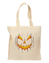 Scary Glow Evil Jack O Lantern Pumpkin Grocery Tote Bag-Grocery Tote-TooLoud-Natural-Medium-Davson Sales