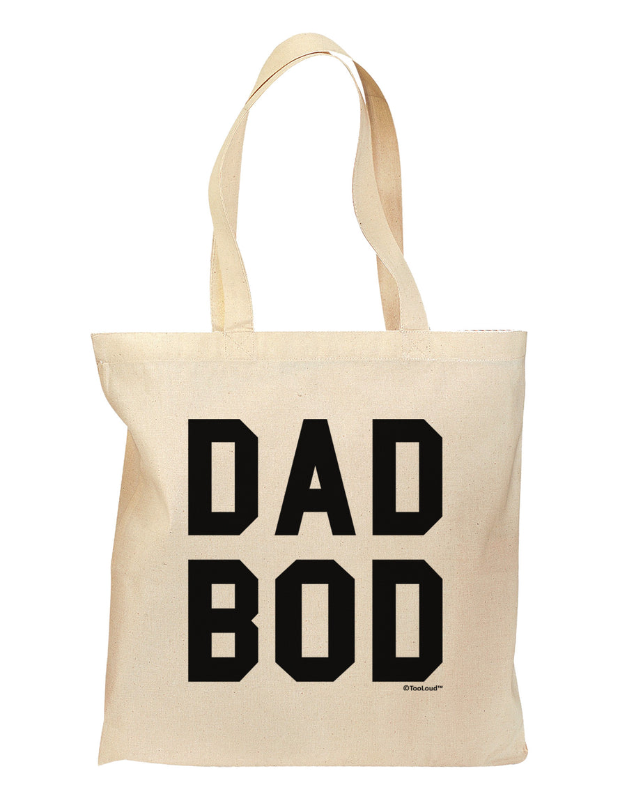 Dad Bod Design Grocery Tote Bag by TooLoud-Grocery Tote-TooLoud-Natural-Medium-Davson Sales