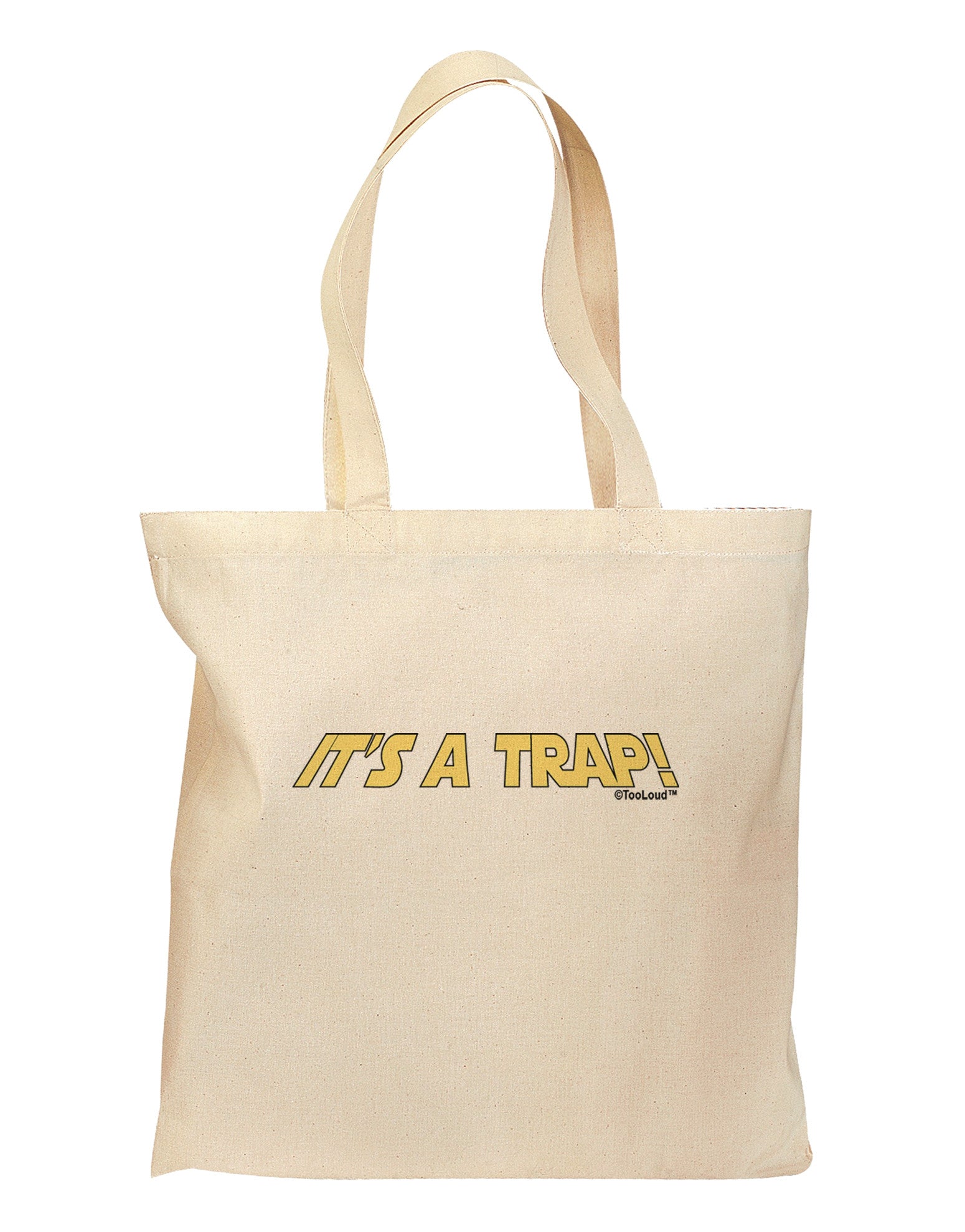 It is a Trap Grocery Tote Bag-Grocery Tote-TooLoud-Natural-Medium-Davson Sales