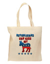 Republicans Can Kiss My - Democrat Grocery Tote Bag-Grocery Tote-TooLoud-Natural-Medium-Davson Sales