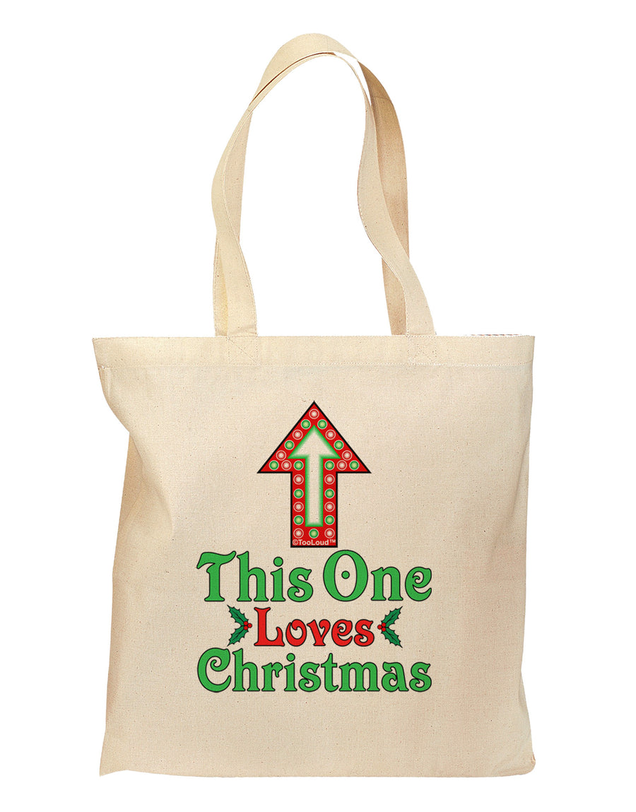 This Guy Loves Christmas Cute Grocery Tote Bag-Grocery Tote-TooLoud-Natural-Medium-Davson Sales