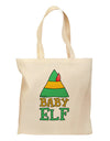 Matching Christmas Design - Elf Family - Baby Elf Grocery Tote Bag by TooLoud-Grocery Tote-TooLoud-Natural-Medium-Davson Sales