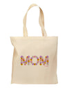 Mom Flowers Design Grocery Tote Bag by TooLoud-Grocery Tote-TooLoud-Natural-Medium-Davson Sales