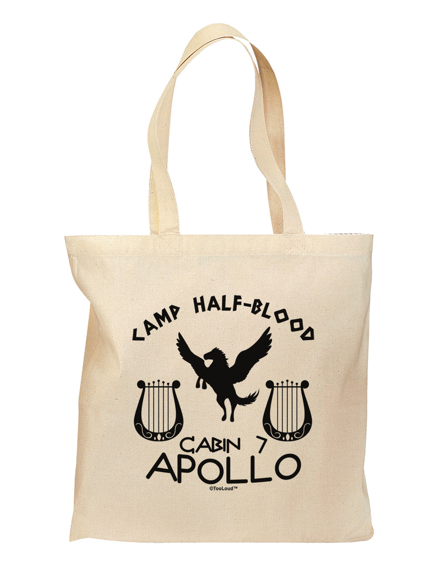 Cabin 7 Apollo Camp Half Blood Grocery Tote Bag-Grocery Tote-TooLoud-Natural-Medium-Davson Sales