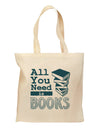 All You Need Is Books Grocery Tote Bag - Natural-Grocery Tote-TooLoud-Natural-Medium-Davson Sales