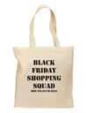 Black Friday Shopping Squad - Drop and Give Me Deals Grocery Tote Bag-Grocery Tote-TooLoud-Natural-Medium-Davson Sales