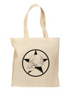 White Skull With Star Grocery Tote Bag by TooLoud-Grocery Tote-TooLoud-Natural-Medium-Davson Sales