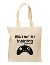 Gamer In Training BnW Grocery Tote Bag by TooLoud-Grocery Tote-TooLoud-Natural-Medium-Davson Sales