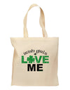 Irish Girls Love Me Grocery Tote Bag-Grocery Tote-TooLoud-Natural-Medium-Davson Sales