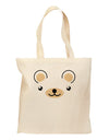 Kyu-T Ears - Beartholomew Teddy Bear Grocery Tote Bag-Grocery Tote-TooLoud-Natural-Medium-Davson Sales