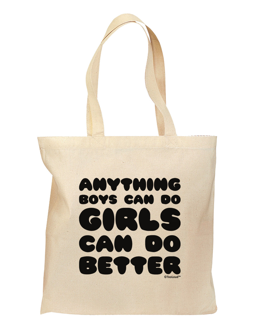 Anything Boys Can Do Girls Can Do Better Grocery Tote Bag by TooLoud-Grocery Tote-TooLoud-Natural-Medium-Davson Sales