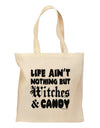 TooLoud Witches and Candy Grocery Tote Bag-Grocery Tote-TooLoud-Natural-Medium-Davson Sales