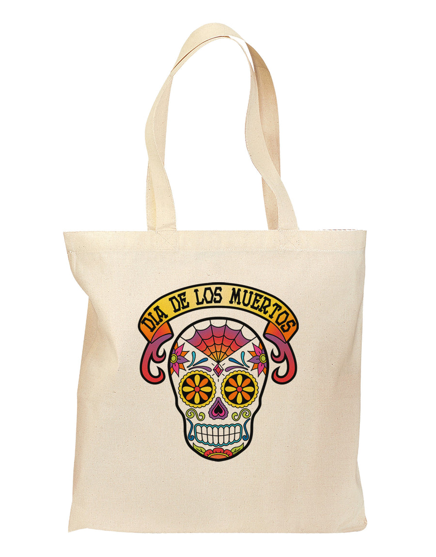 Dia de los Muertos Calavera Grocery Tote Bag-Grocery Tote-TooLoud-Natural-Medium-Davson Sales