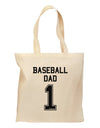 Baseball Dad Jersey Grocery Tote Bag by TooLoud-Grocery Tote-TooLoud-Natural-Medium-Davson Sales