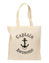 captain Awesome Funny Grocery Tote Bag-Grocery Tote-TooLoud-Natural-Medium-Davson Sales