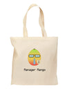 Manager Mango Text Grocery Tote Bag-Grocery Tote-TooLoud-Natural-Medium-Davson Sales