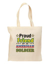 Proud Friend of an American Soldier Grocery Tote Bag-Grocery Tote-TooLoud-Natural-Medium-Davson Sales