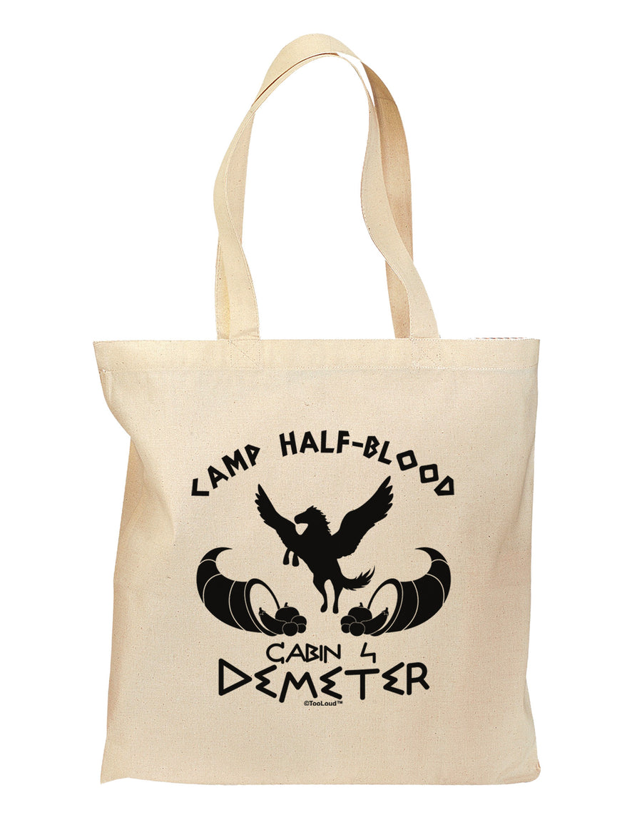 Cabin 4 Demeter Camp Half Blood Grocery Tote Bag-Grocery Tote-TooLoud-Natural-Medium-Davson Sales