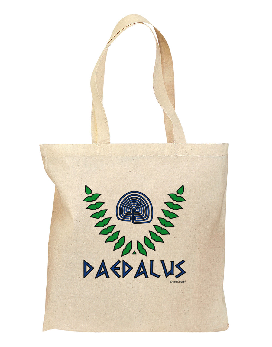 Labyrinth - Daedalus - Greek Mythology Color Grocery Tote Bag by TooLoud-Grocery Tote-TooLoud-Natural-Medium-Davson Sales