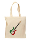 Mexican Flag Guitar Design Grocery Tote Bag by TooLoud-Grocery Tote-TooLoud-Natural-Medium-Davson Sales