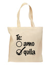 Tequila Checkmark Design Grocery Tote Bag by TooLoud-Grocery Tote-TooLoud-Natural-Medium-Davson Sales