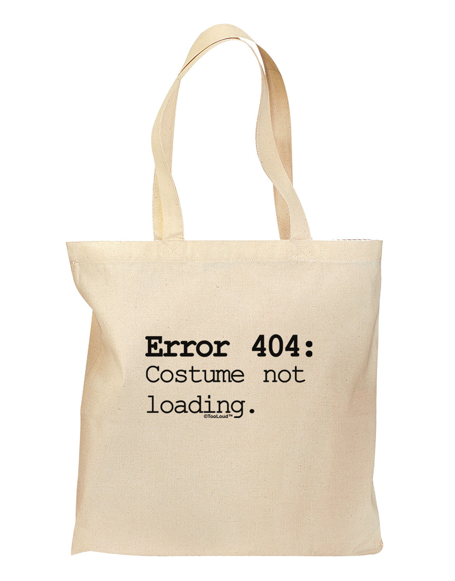 Error 404 Costume Grocery Tote Bag-Grocery Tote-TooLoud-Natural-Medium-Davson Sales