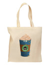 Happy Hanukkah Latte Cup Grocery Tote Bag-Grocery Tote-TooLoud-Natural-Medium-Davson Sales