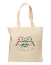 Cute Snowman Family with Boy Grocery Tote Bag by TooLoud-Grocery Tote-TooLoud-Natural-Medium-Davson Sales