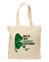 He's My Lucky Charm - Right Grocery Tote Bag-Grocery Tote-TooLoud-Natural-Medium-Davson Sales