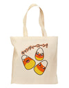 Japanese Kawaii Candy Corn Halloween Grocery Tote Bag-Grocery Tote-TooLoud-Natural-Medium-Davson Sales